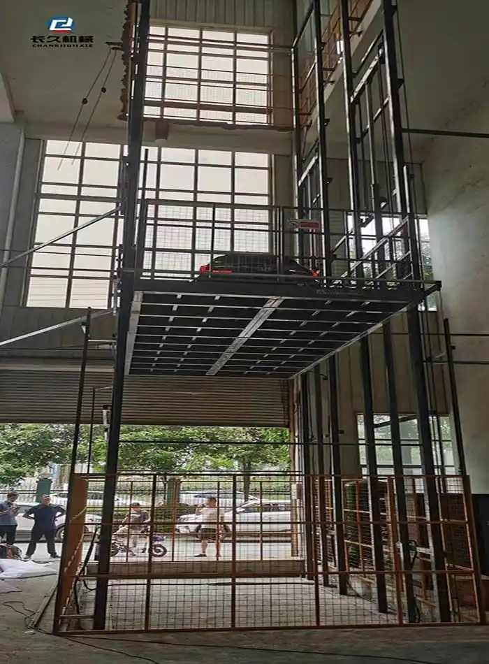 大庆固定导轨升降货梯速度如何_大庆电动升降货梯_大庆液压升降货梯